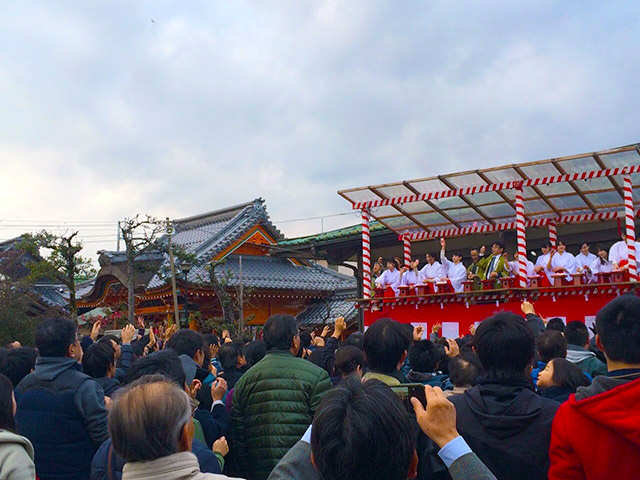 福餅まきのスケジュール（豊国神社境内会場）