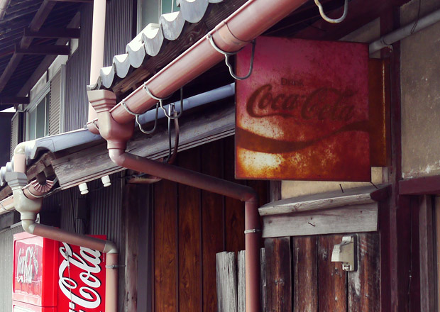 コカコーラのホーロー看板