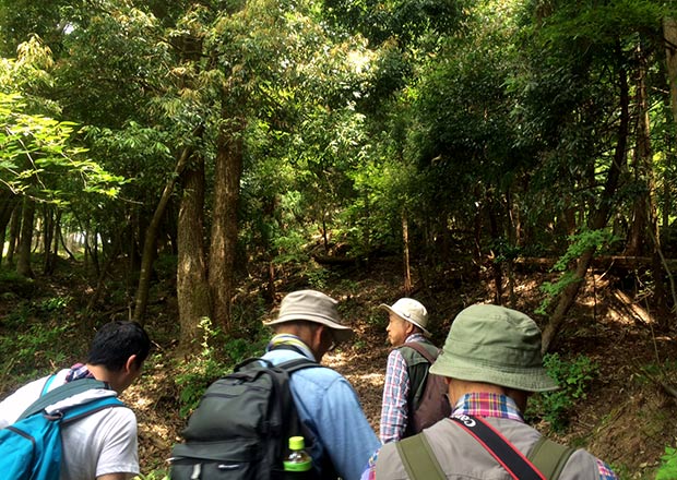 オトチの岩窟を目指して登山口