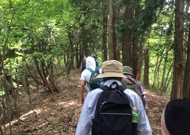 山登りで疲労困憊