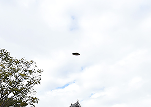 長浜城のある豊公園でUFOを見つけた