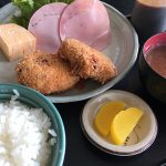 さんきち食堂のコロッケ定食