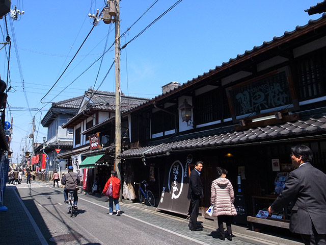 長浜の北国街道にある町並み