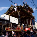 長浜の曳山祭りの様子