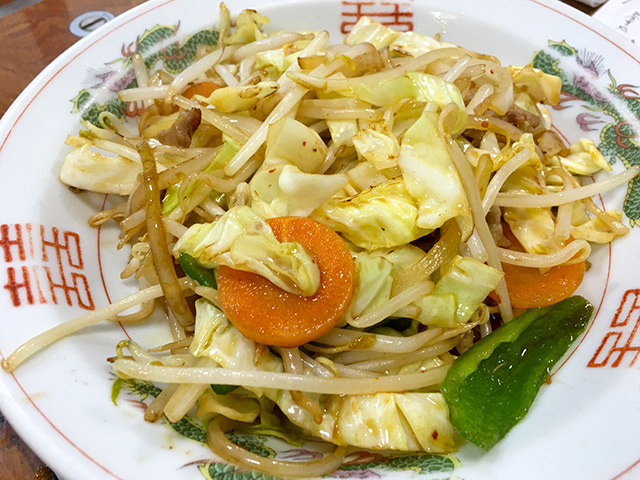 いろは食堂の野菜炒め