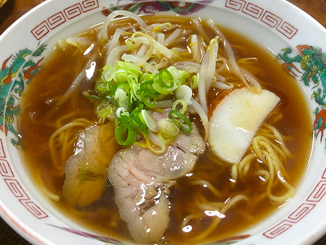 ラーメン定食の中華そば