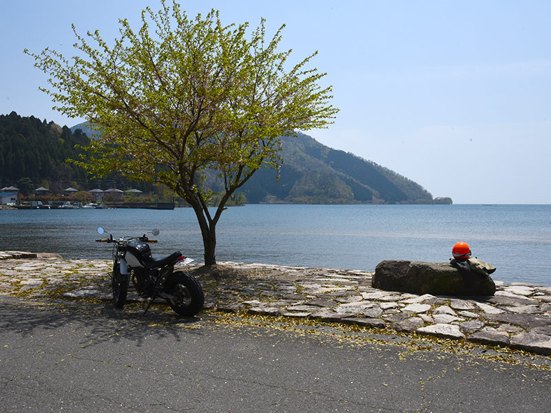 大浦から見える琵琶湖の景色