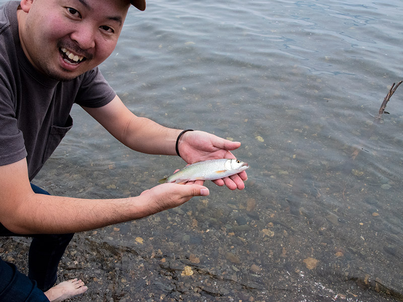 初心者が釣り体験