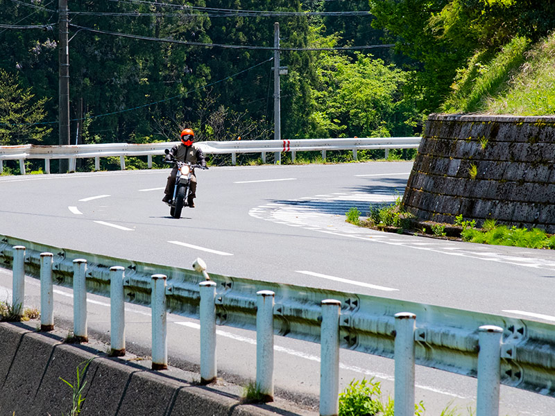 木之本から土倉鉱山へバイクで向かう途中