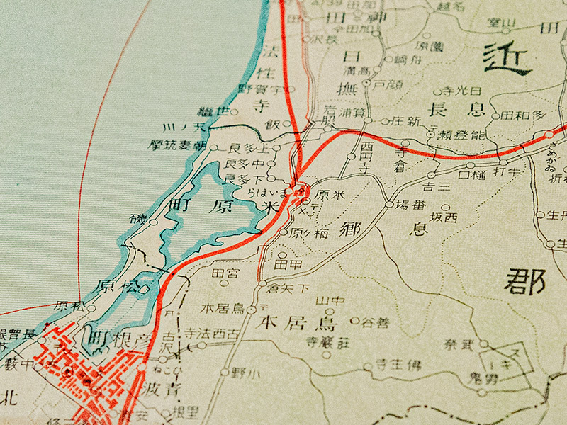 滋賀県の地図昭和2年