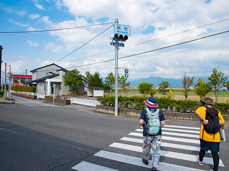 北国街道森町付近