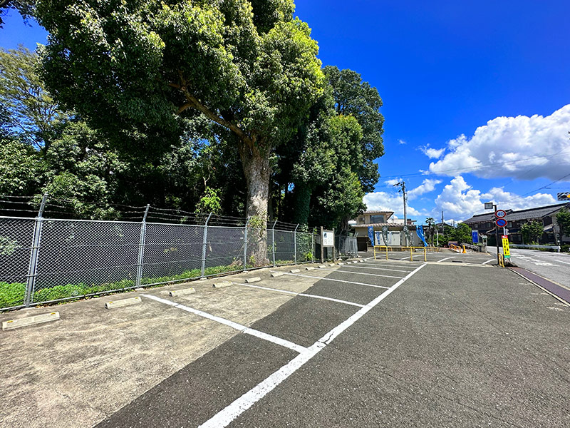 下坂氏館跡の駐車場