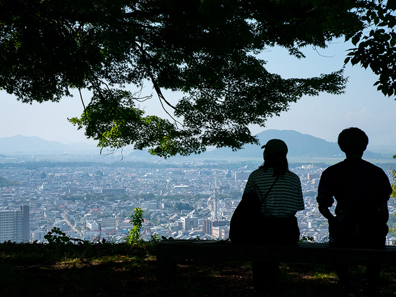 佐和山の本丸からの景色は絶景でした