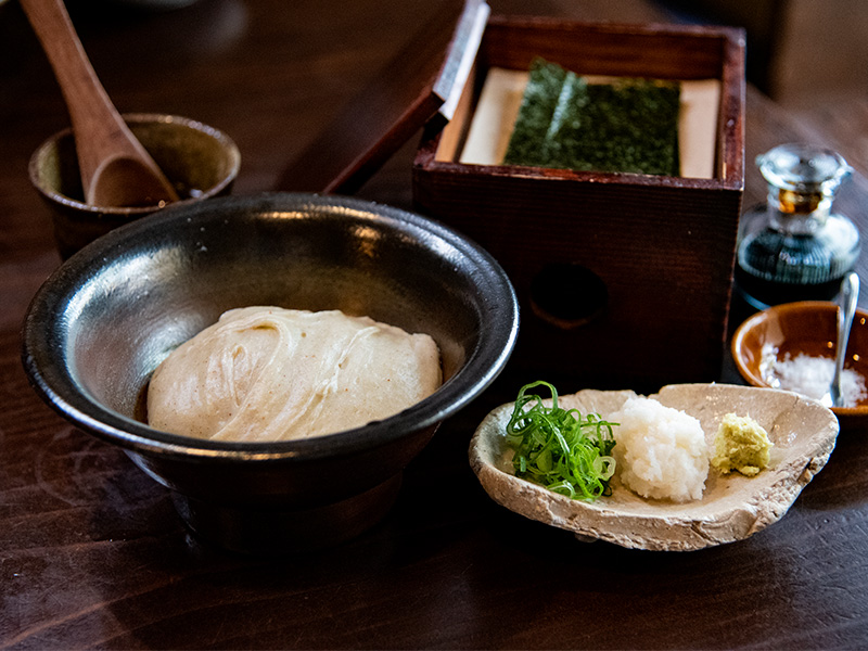 手打ち蕎麦みたにのそばがき