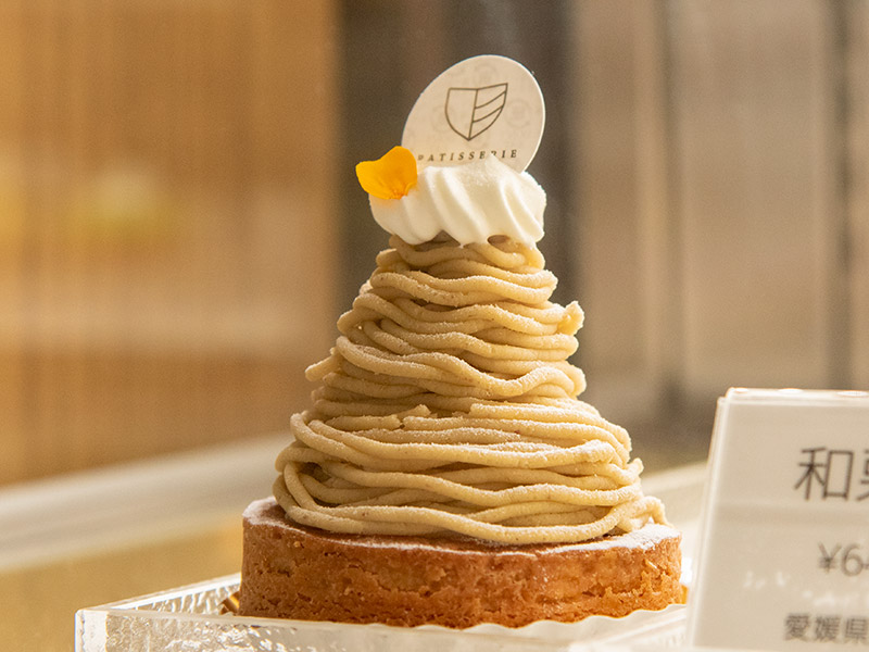 中嶋菓子店のモンブランケーキ