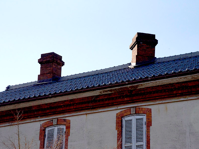 旧長浜駅舎の暖炉と煙突の仕組み