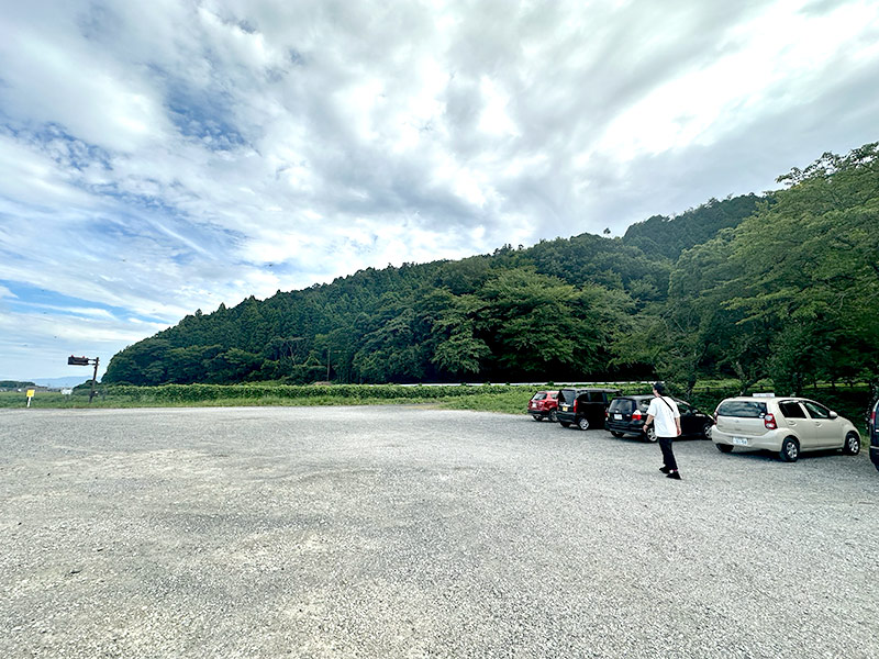 西野水道の駐車場