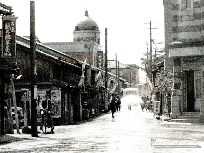 1955年頃の長浜駅前通り、70年以上前の街の風景